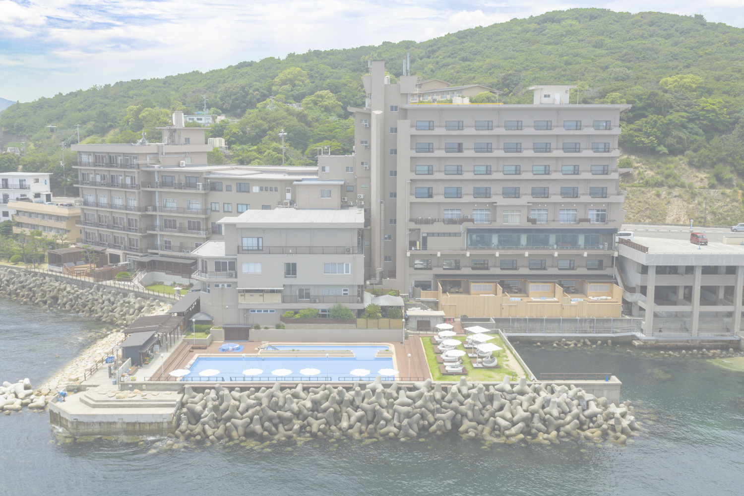 ホテル外観ドローン撮影実績